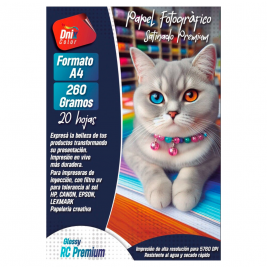 PAPEL FOTOGRÁFICO SIN ADHESIVO SATINADO PREMIUM 260GRS