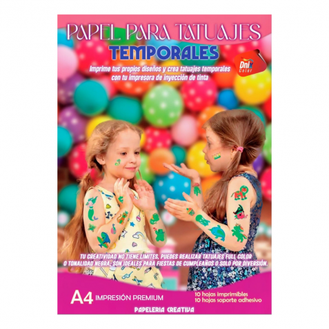 PAPEL PARA TATUAJES TEMPORALES INKJET